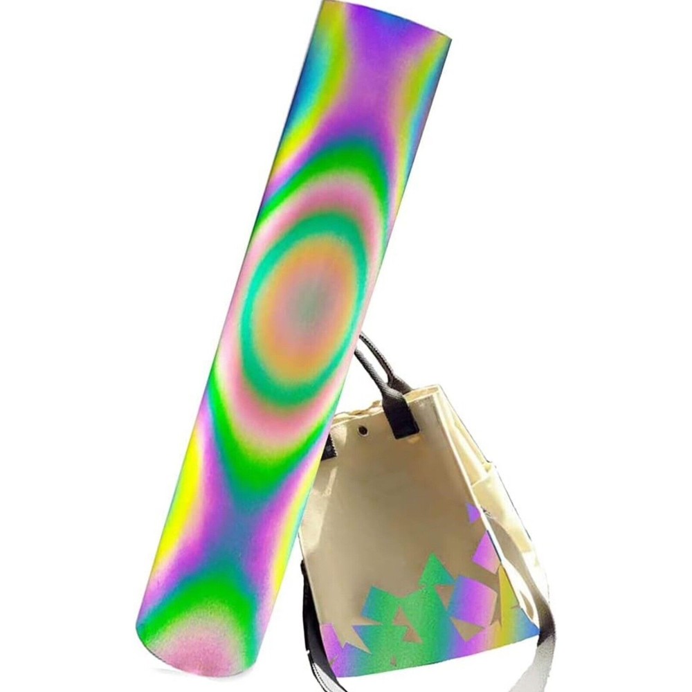 Reflective Heat Transfer Vinyl PU HTV T-Shirt 12" Wide Roll Iron On / Heat Press